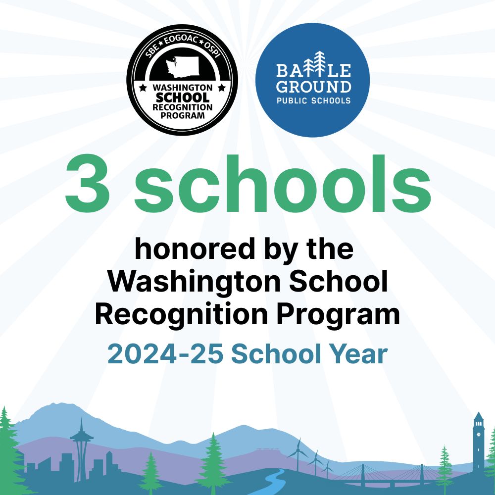 3 schools honored by the Washington School Recognition Program 2024-25 school year
