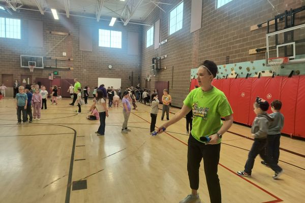 Students celebrate their fundraising accomplishments