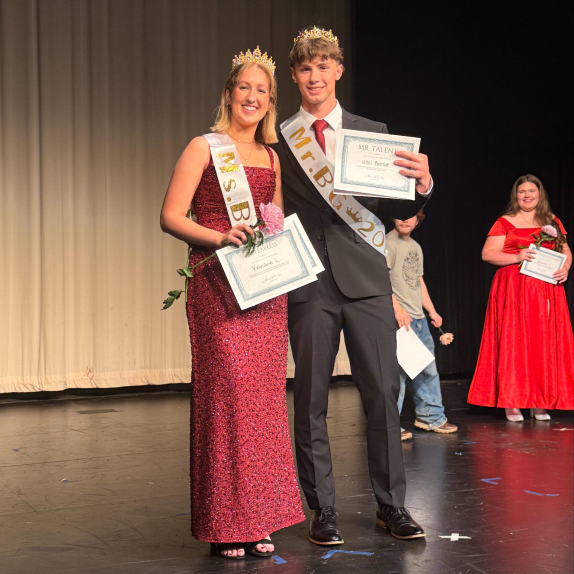 Winners of the Mr. & Ms. BG pageant