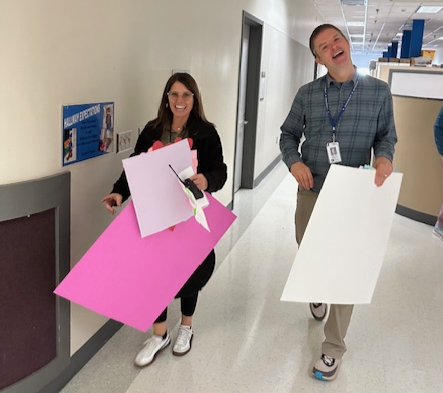 Principal Angela Knight and Assistant Principal Colin Rush 