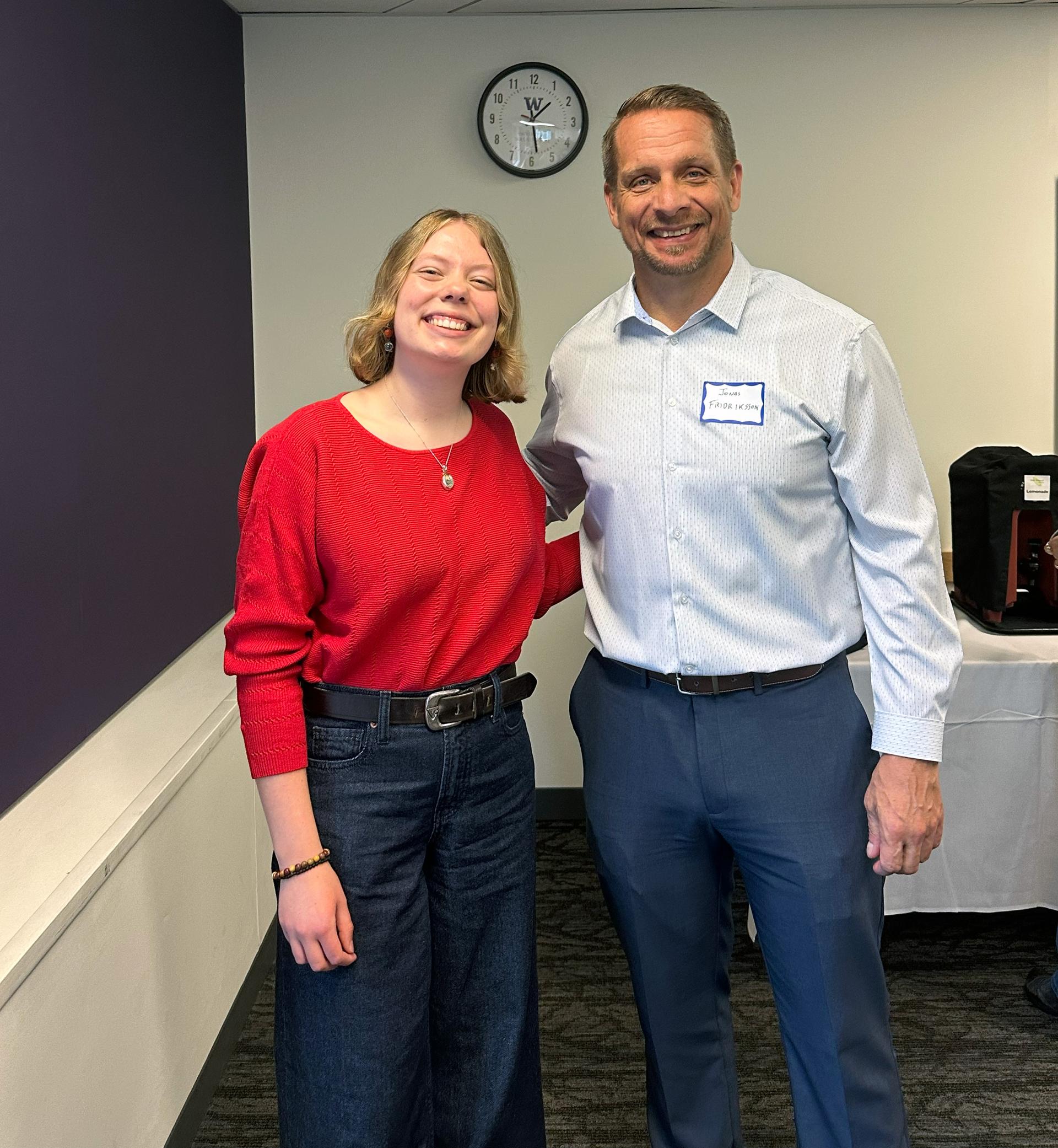 Elizabeth McAleer and Jonas Fridriksson