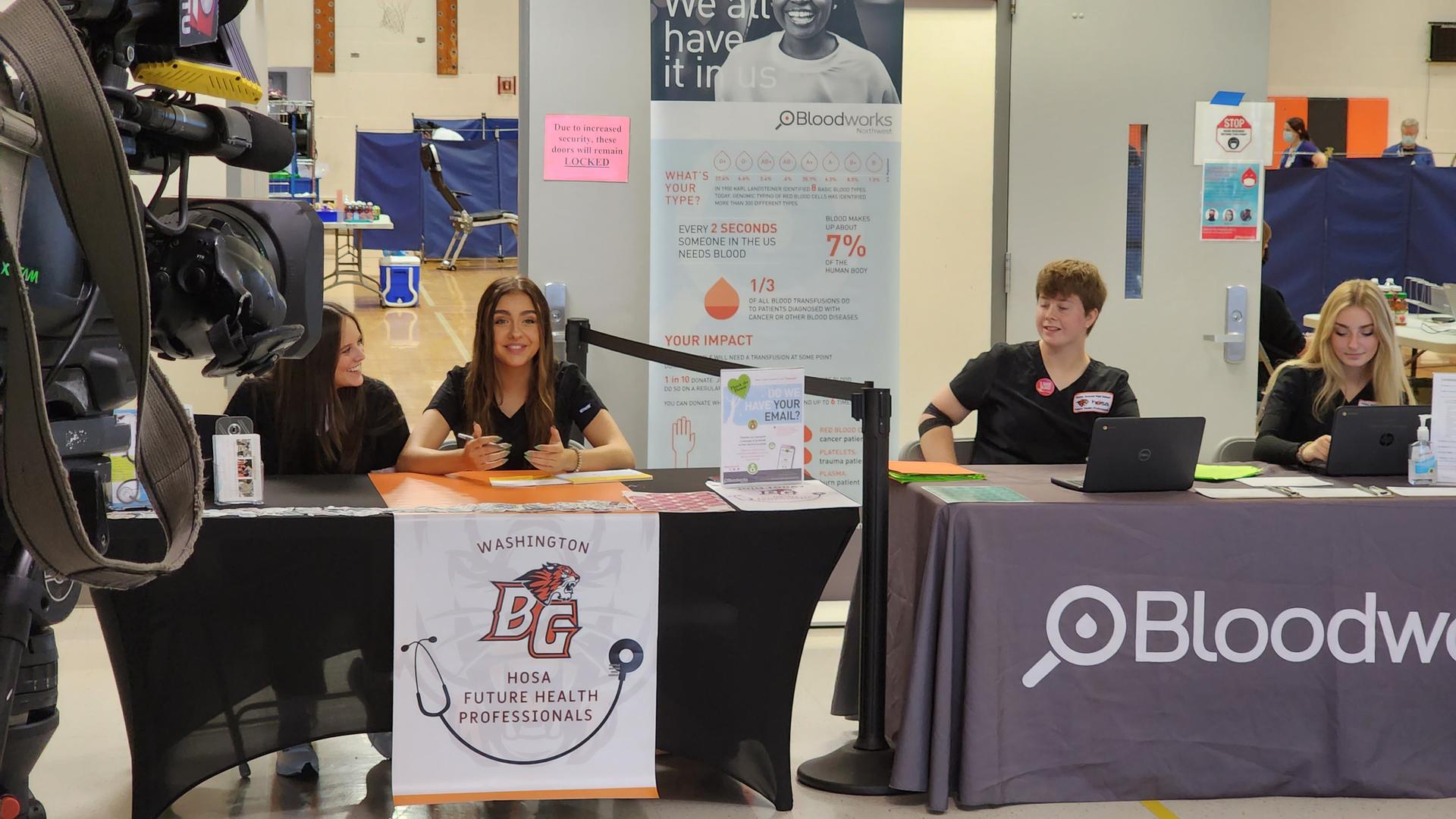 Students represent the Health Occupation Students of America