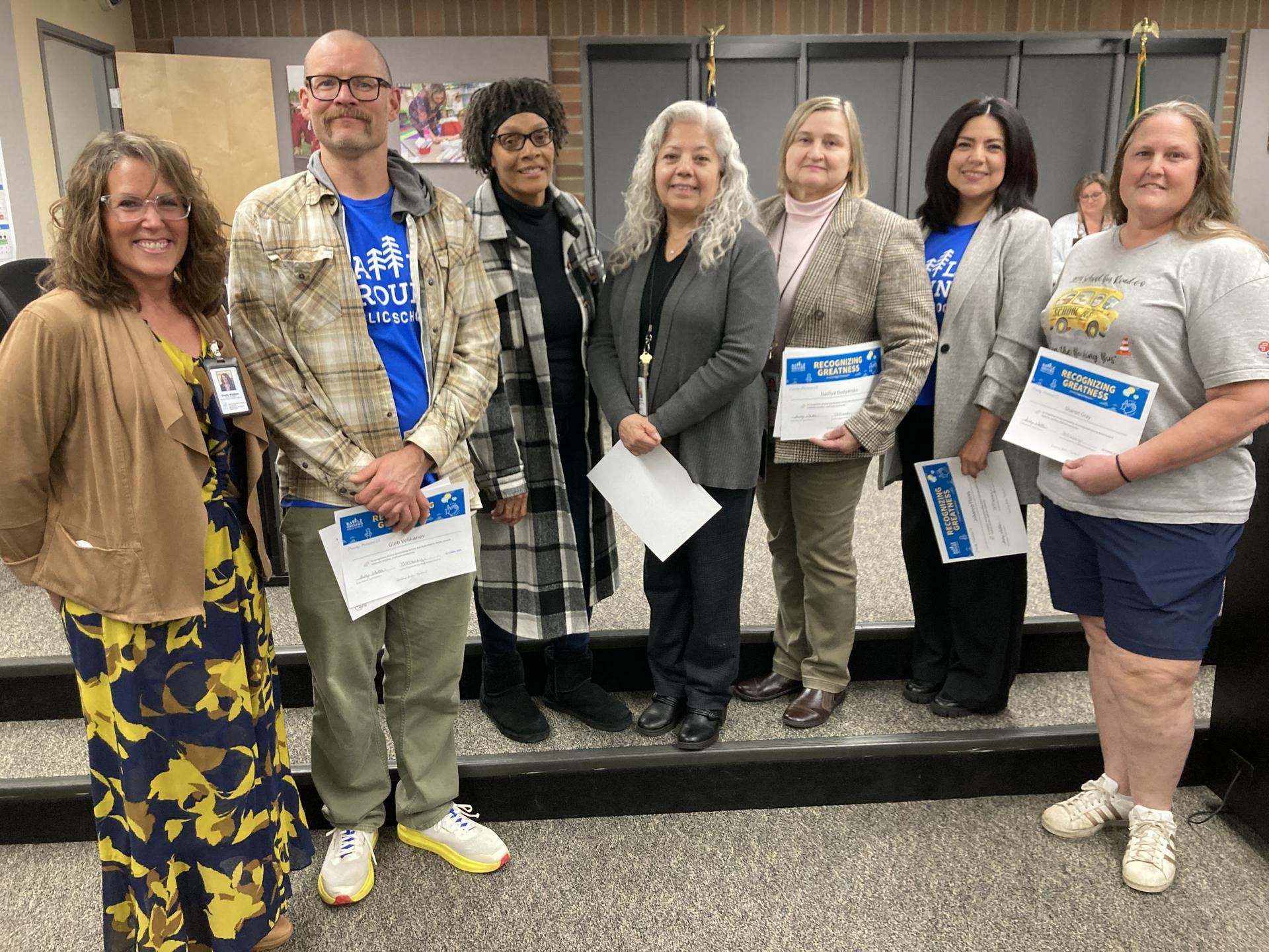 The October 2025 Employee Recognition Award recipients