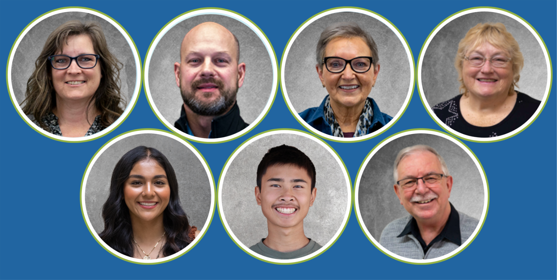 A collage photo of Battle Ground school board members