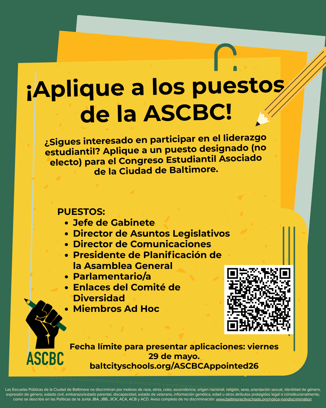 Aplique a los puestos de la ASCBC