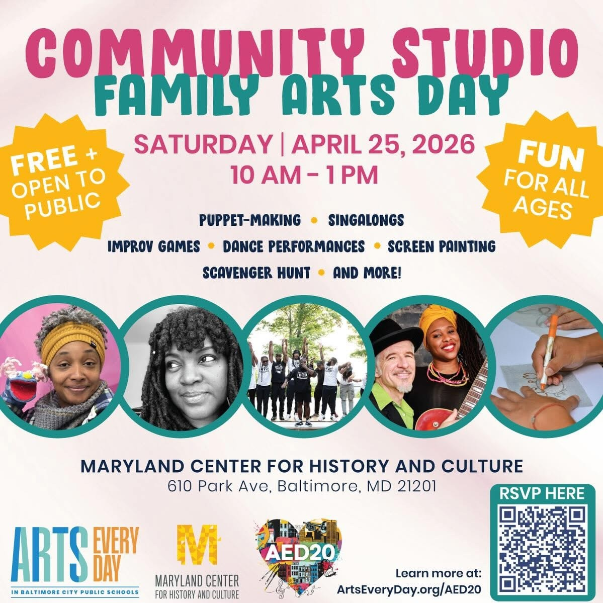 Folleto: Estudio Comunitario Artes Cada Día