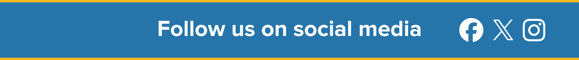 Follow us on social media