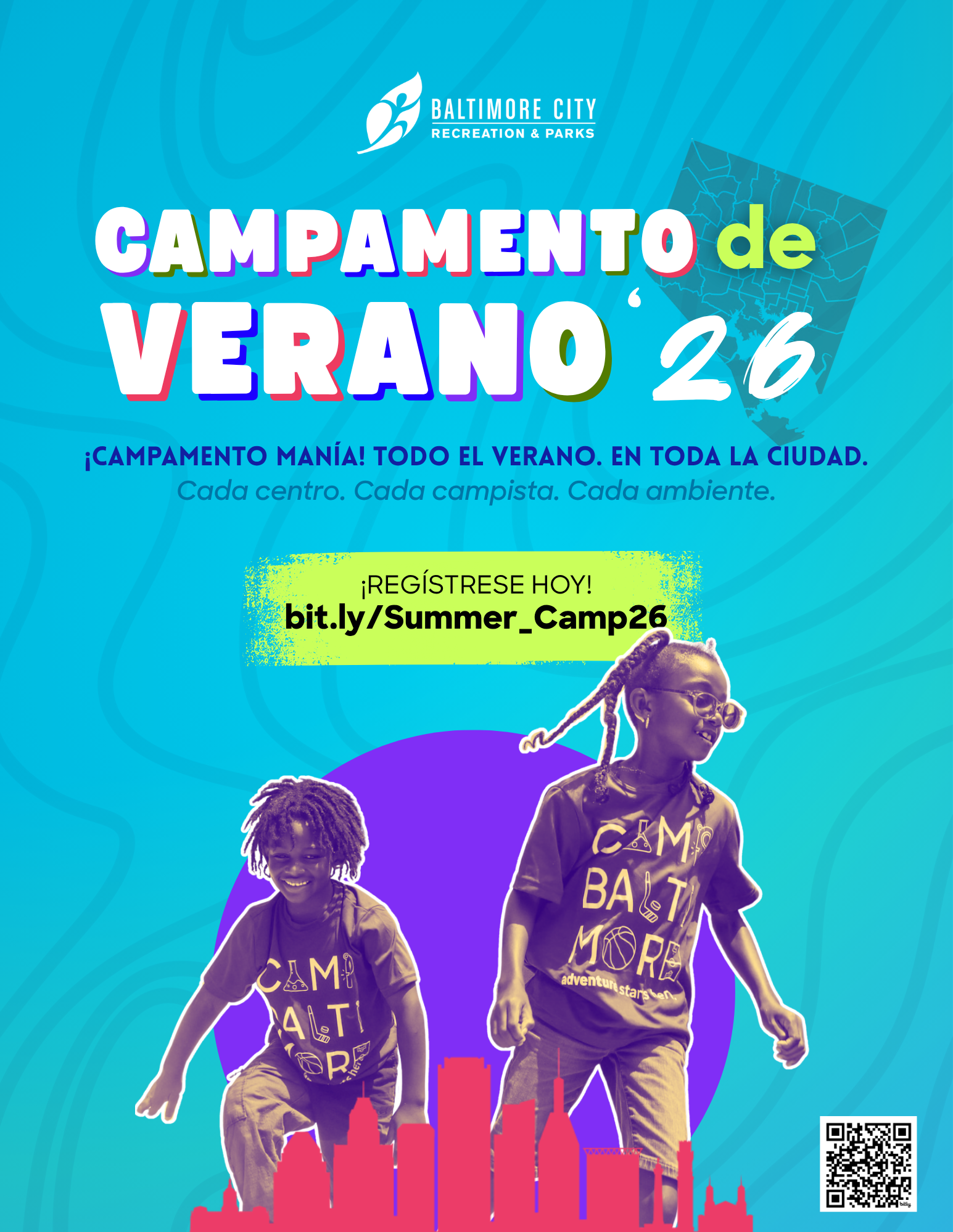 Folleto: Campamento de verano