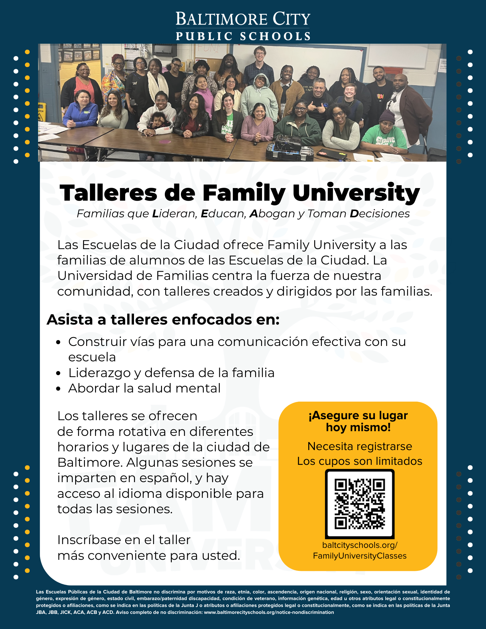 Folleto: Family University