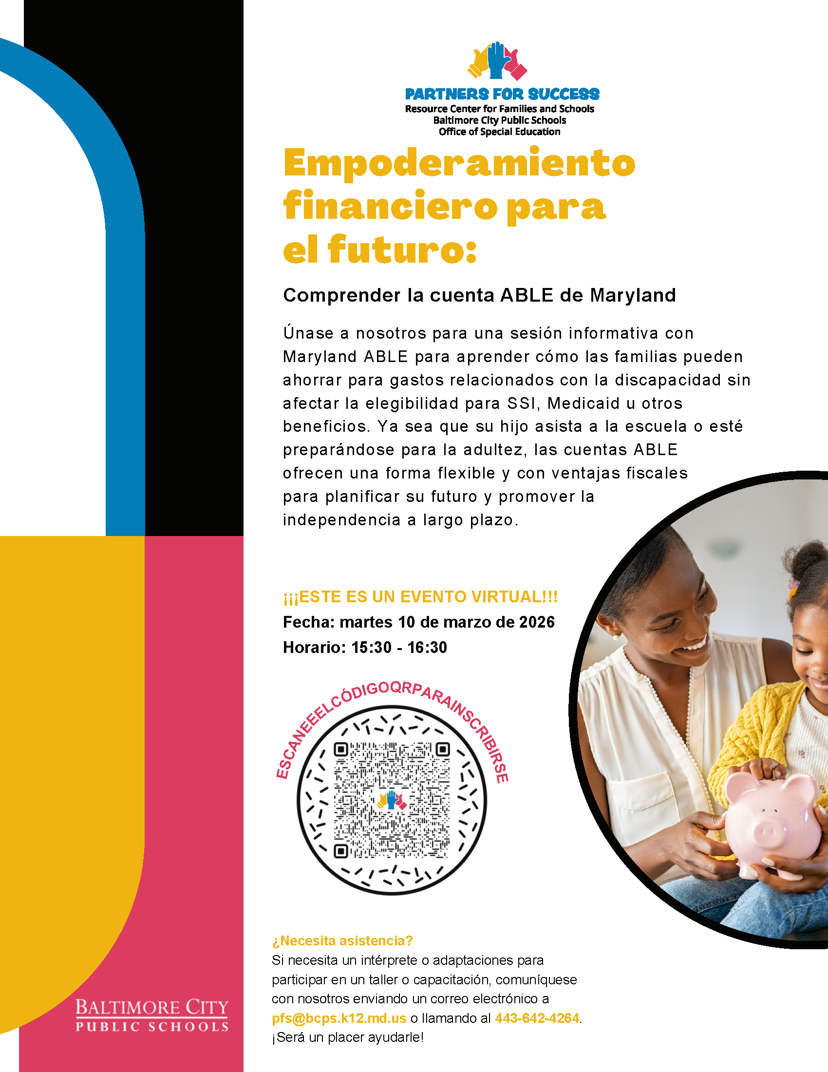 Folleto - Empoderamiento Financiero para el Futuro: Entendiendo la Cuenta Maryland ABLE