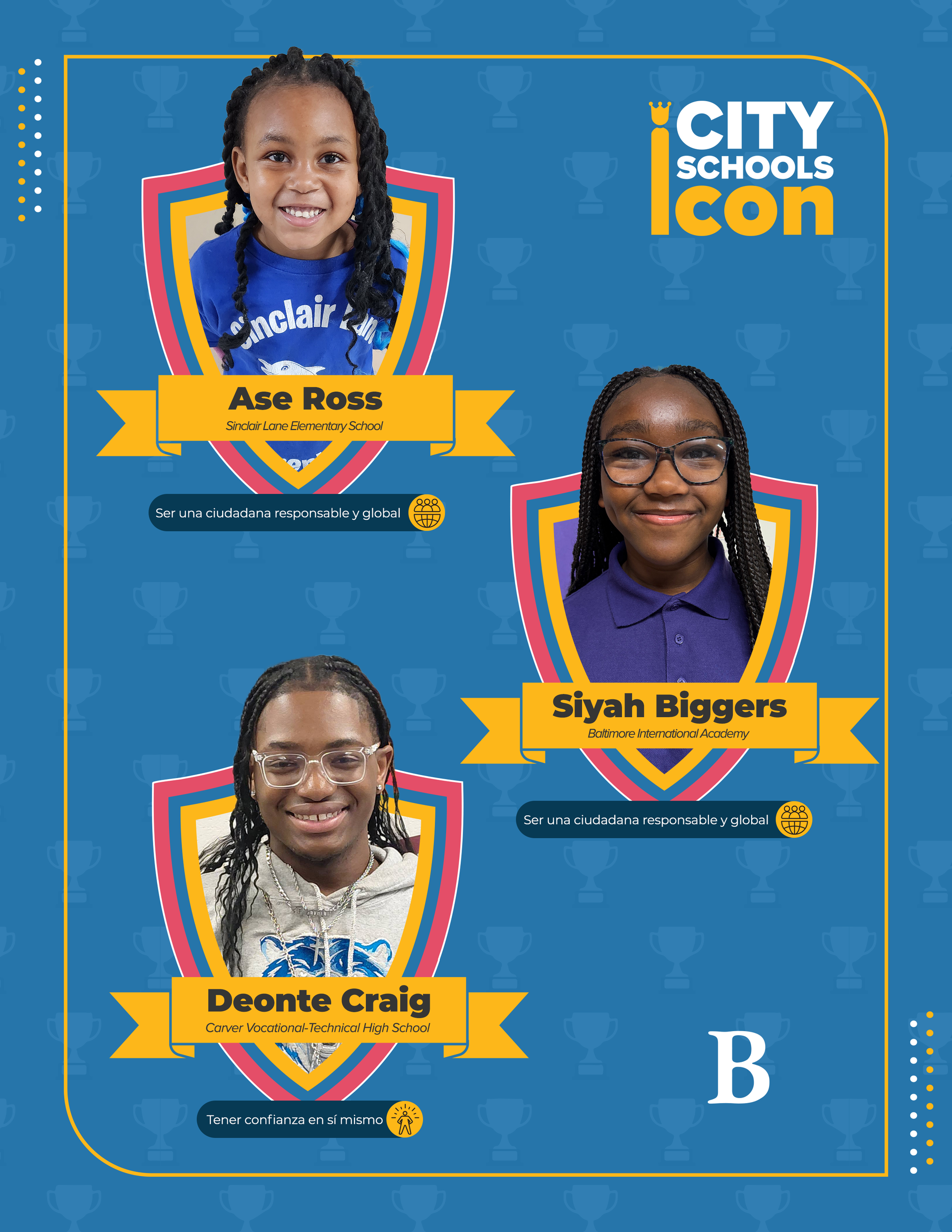 Marzo: ejemplares estudiantiles de las Escuelas de la Ciudad