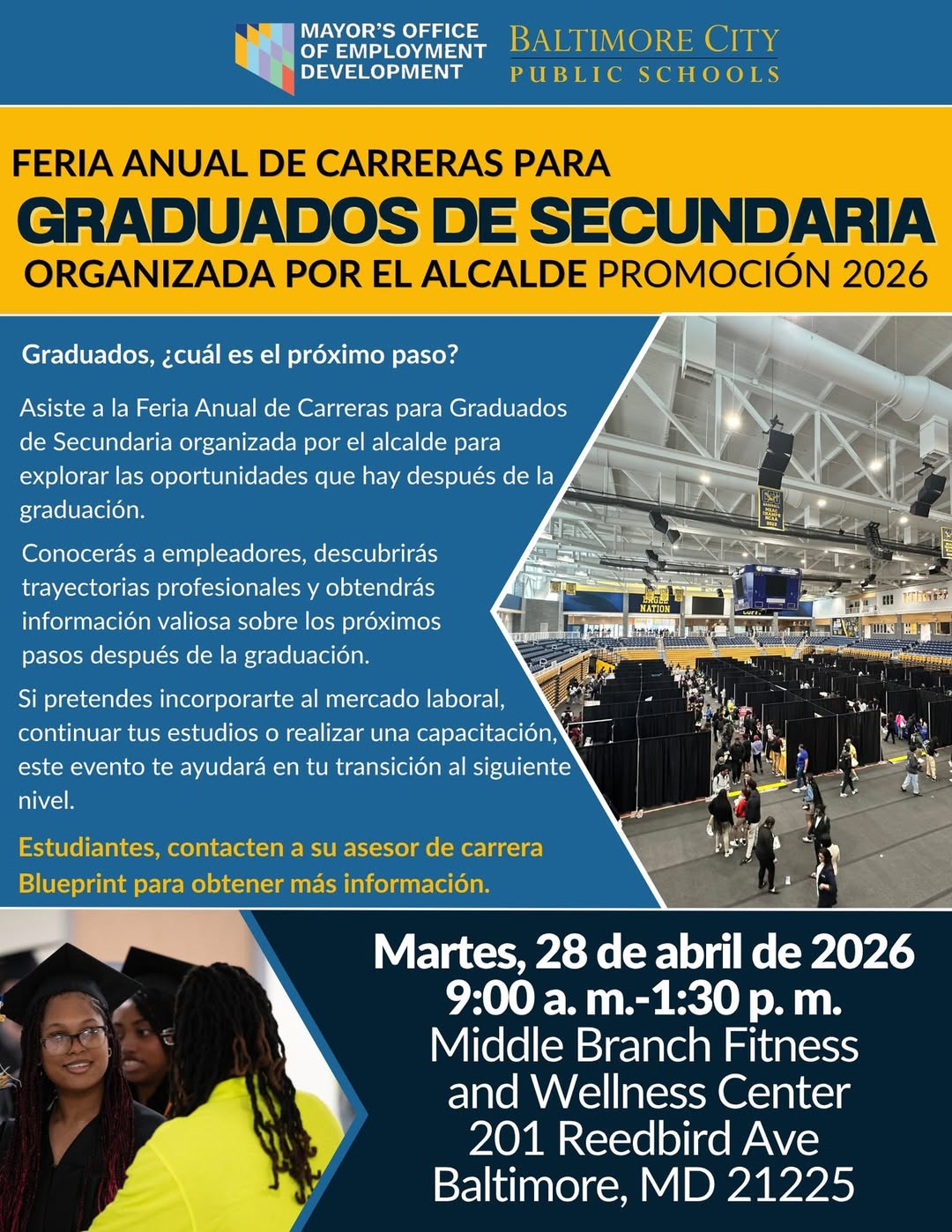 Folleto: Feria de Carreras para Graduados