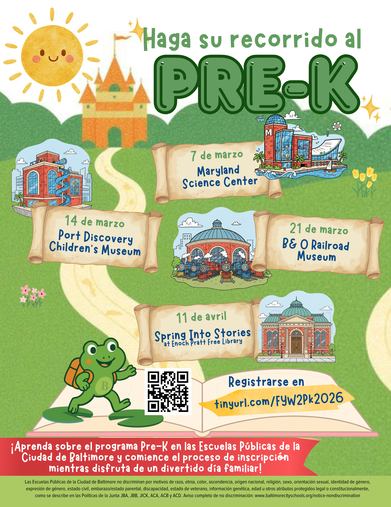 Folleto: encuentre su camino hacia pre-K