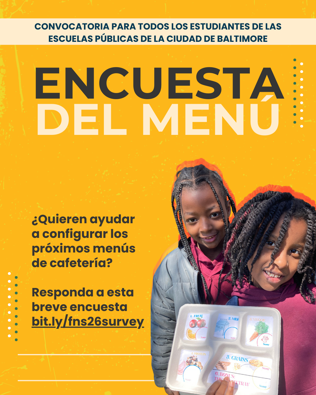 folleto - encuesta del menu