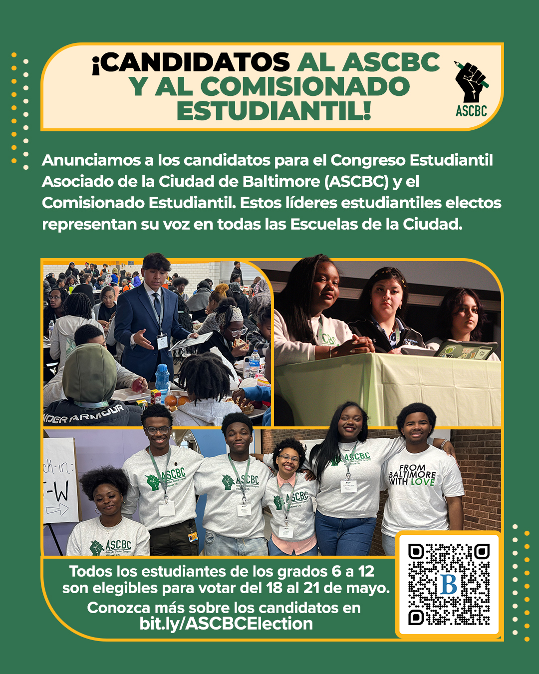¡Candidatos del ASCBC y Comisionado Estudiantil!