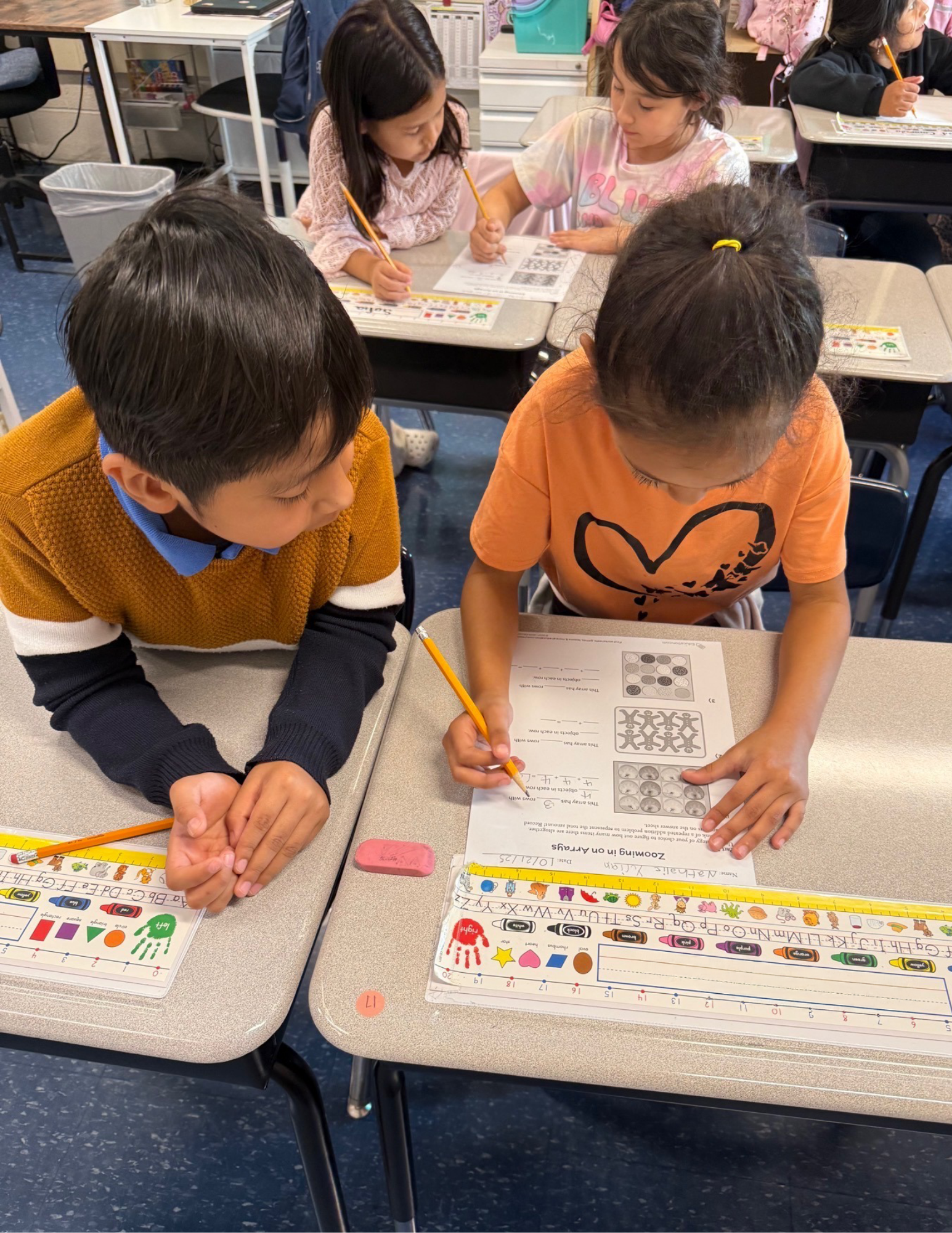 Wolfe Street Academy second graders learn about arrays