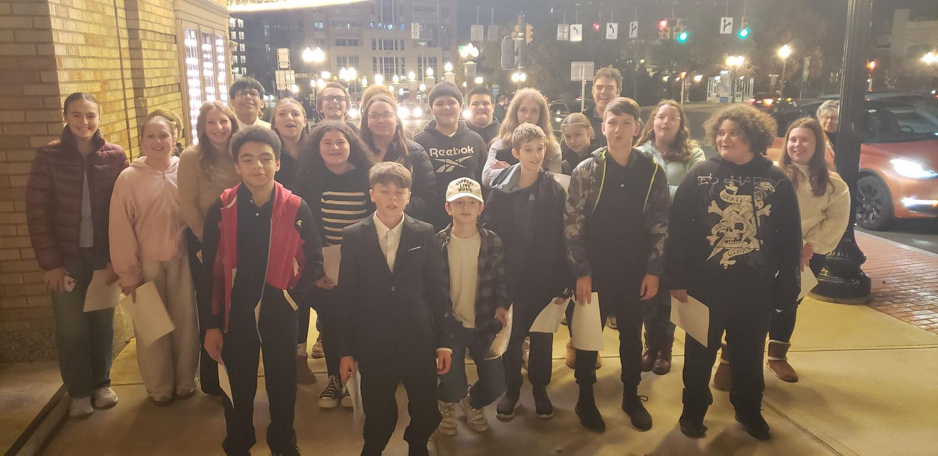RCS 7 & 8 Grade Band Members Go to the Symphony