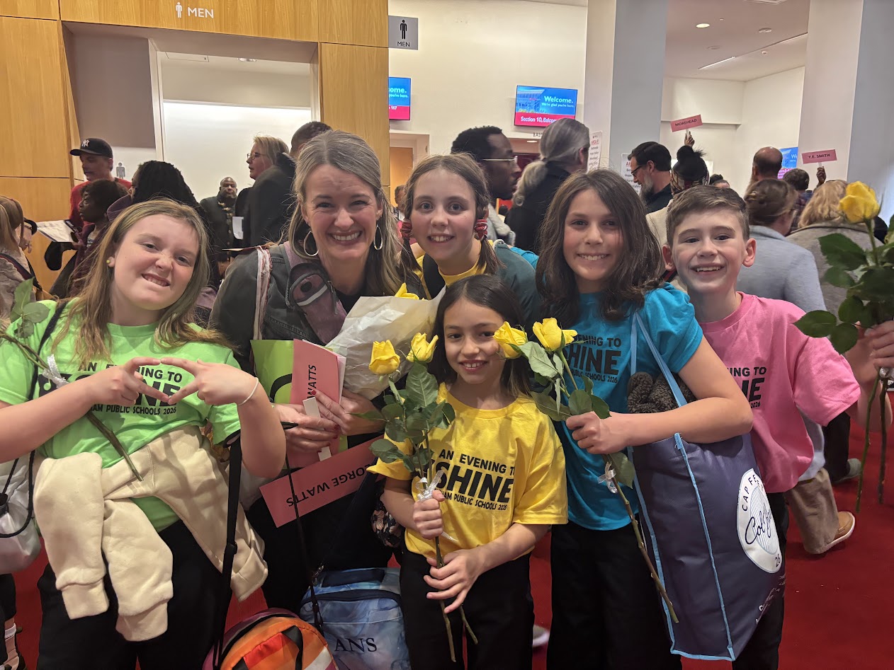 Music Teacher Keli Burke and Evening to Shine students