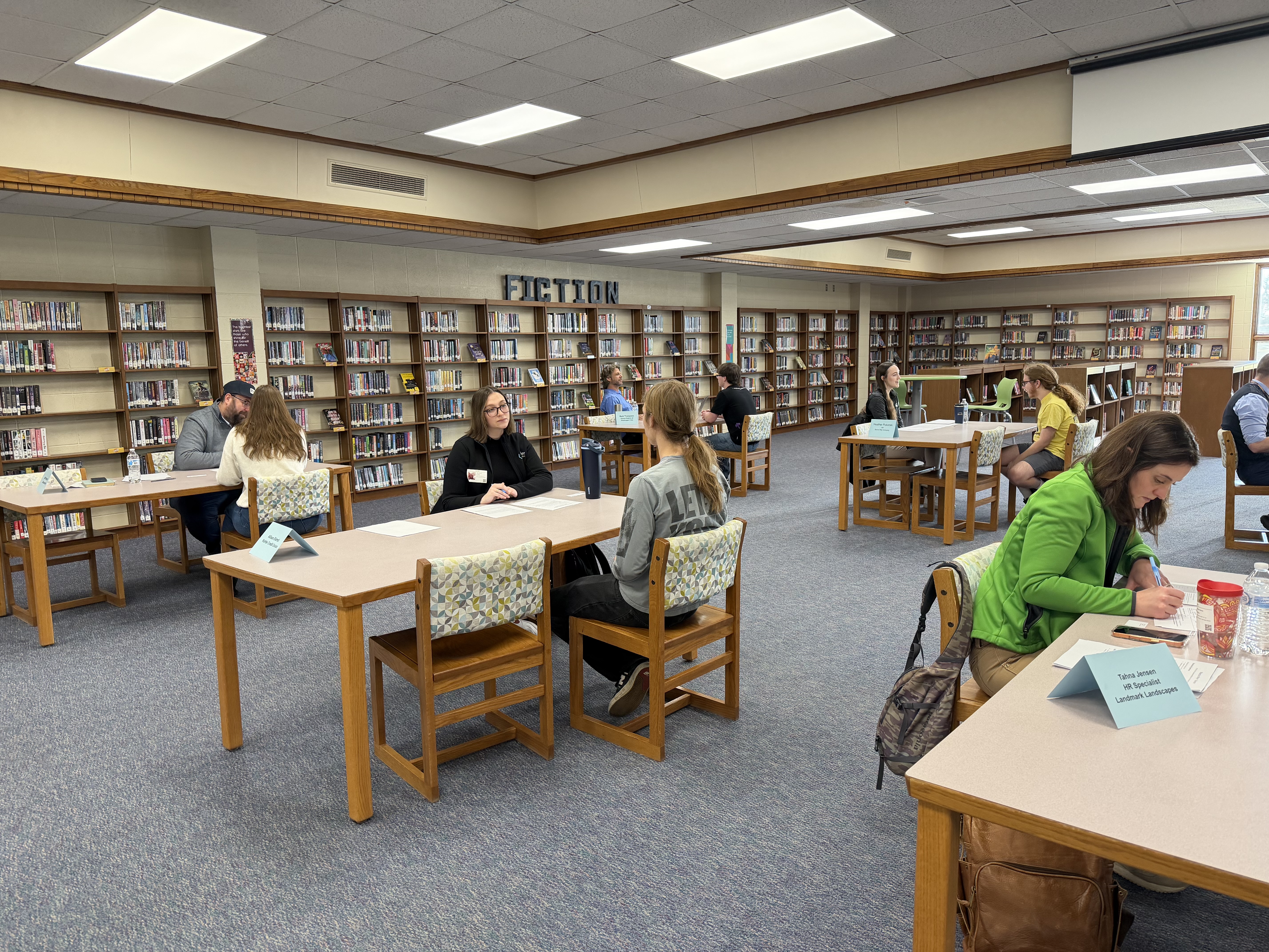 SFHS seniors participating in mock interviews!