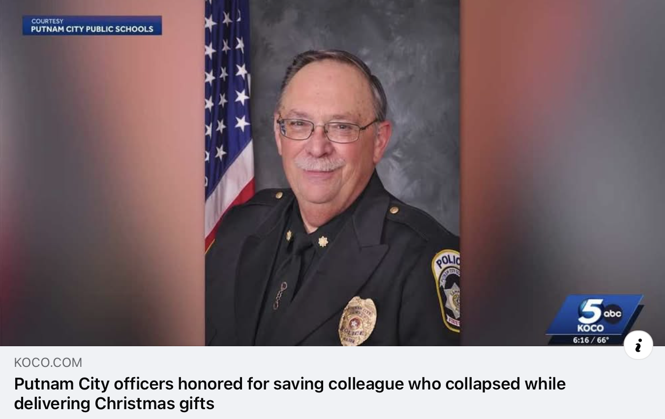 For 46 years, Assistant Chief Herb Nelson has been a steady smiling presence in the Putnam City community. Thanks to the quick action of his own colleagues after a medical episode, he is now beginning the road to recovery.