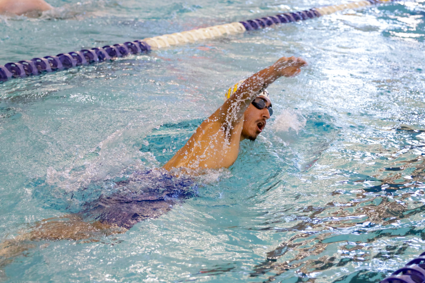 male swimmer in pool