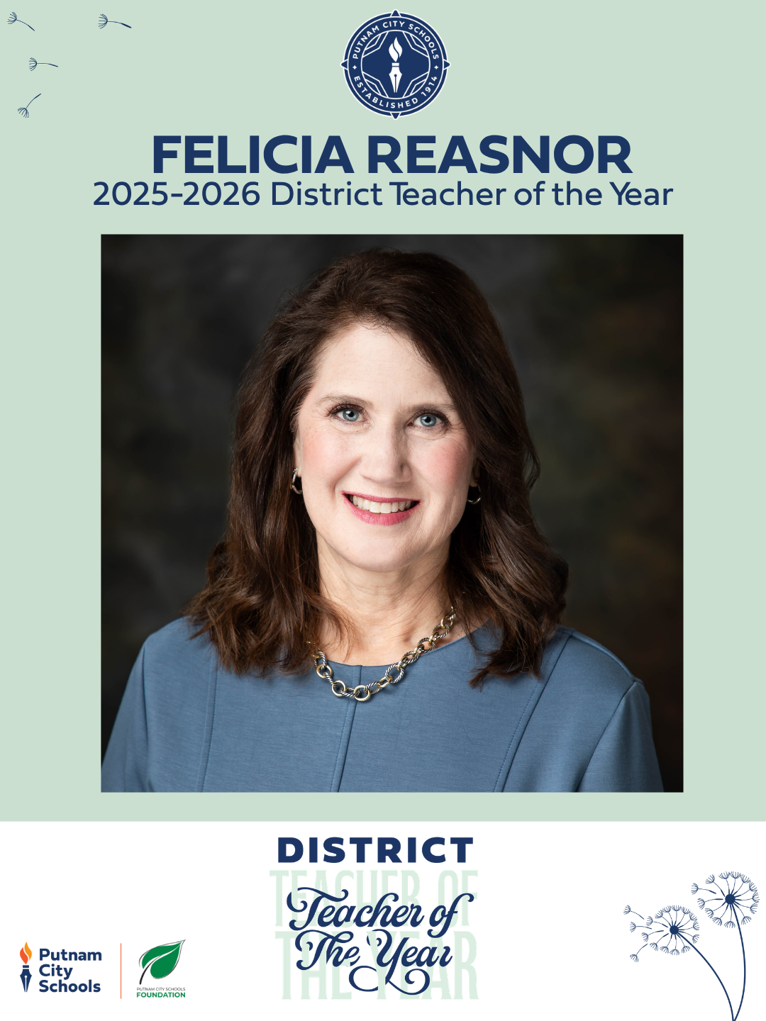 FELICIA REASNOR teacher of the year