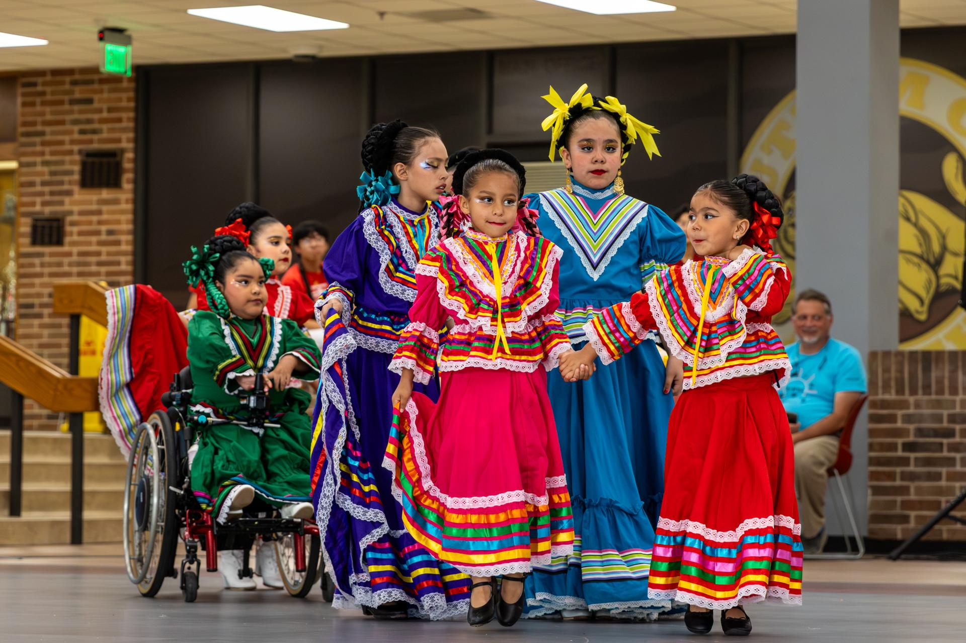 young dancer preparing to get on stage