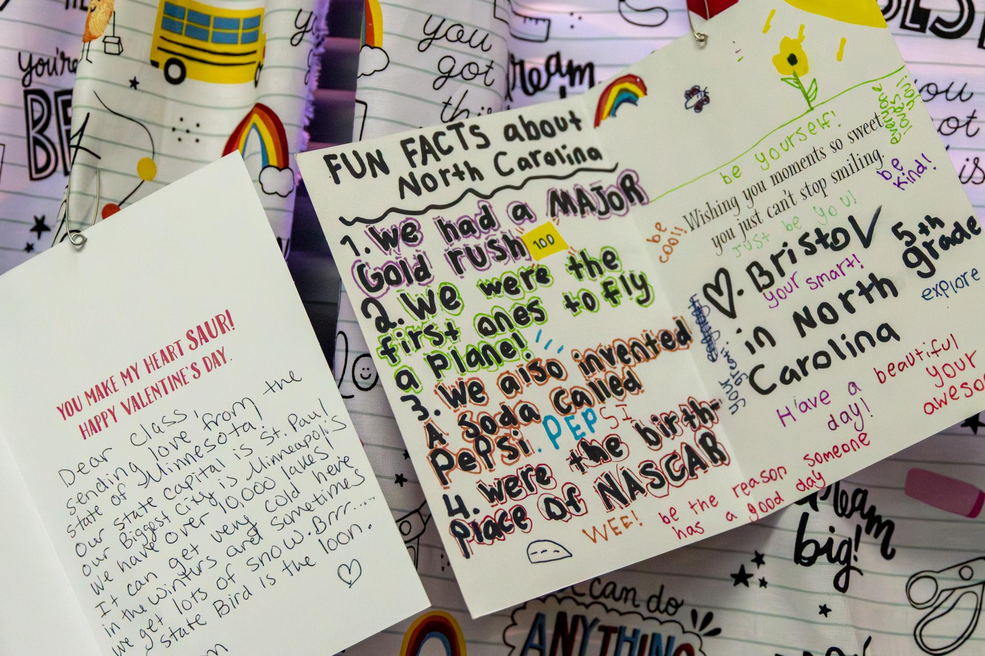 letters from students in other states