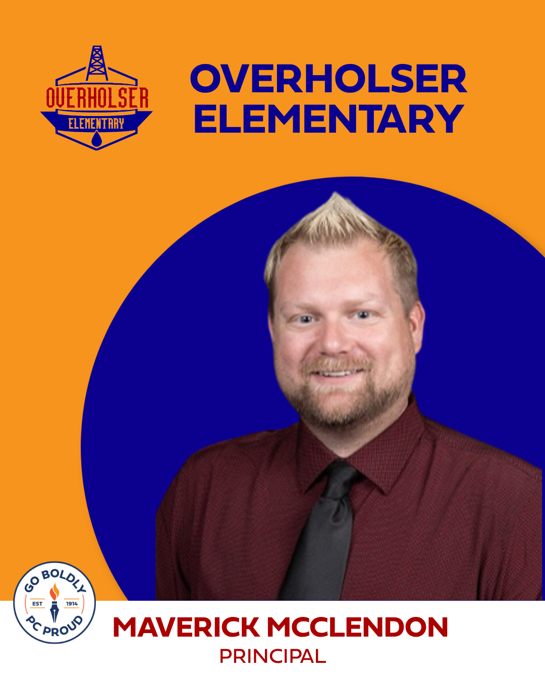 maverick mcclendon named head principal of overholser elementary