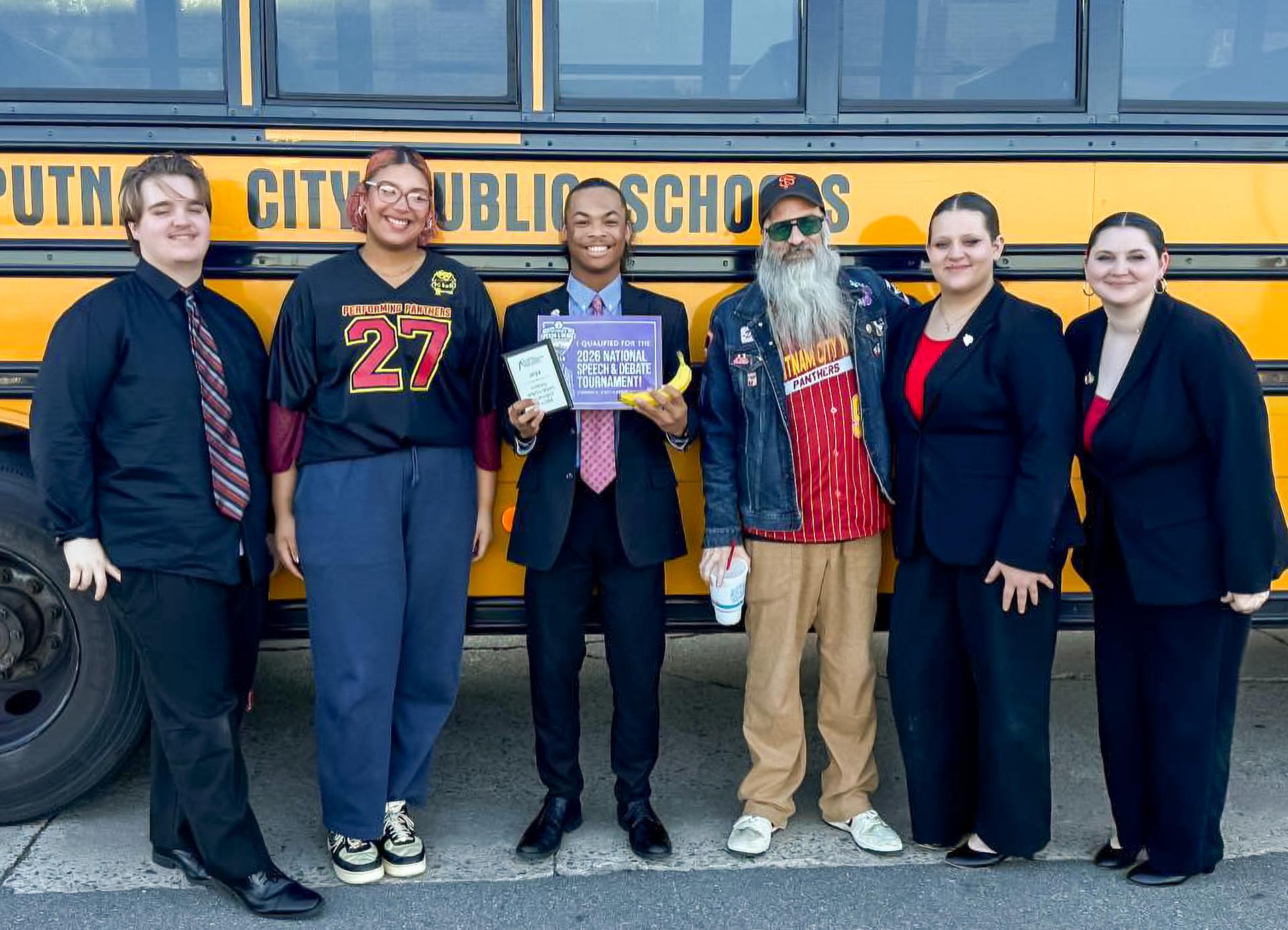 roup photo of PCN speech and debate team