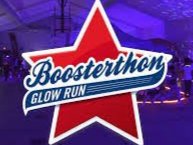 Boosterthon glow Run logo