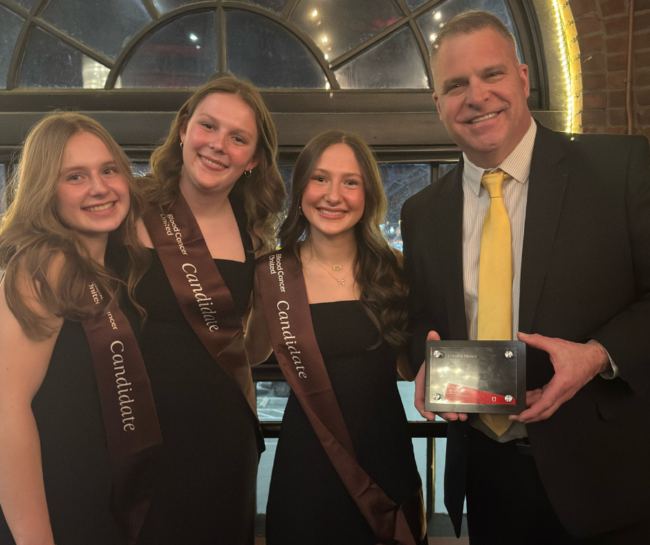 Mr Tellier, with Emma Timko, Corrinn Kinser, and Emma Kucbel