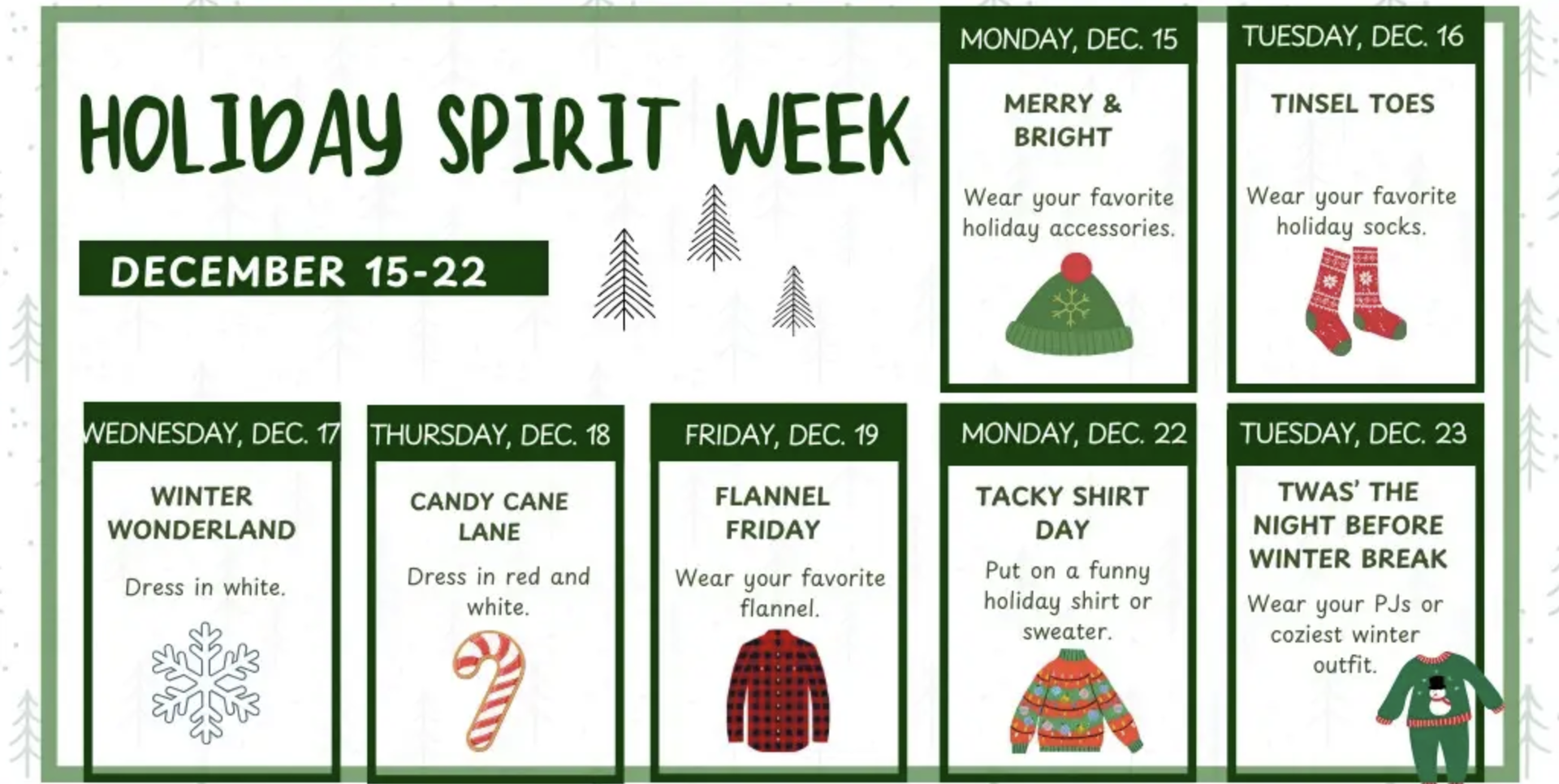 Holiday Spirit Week