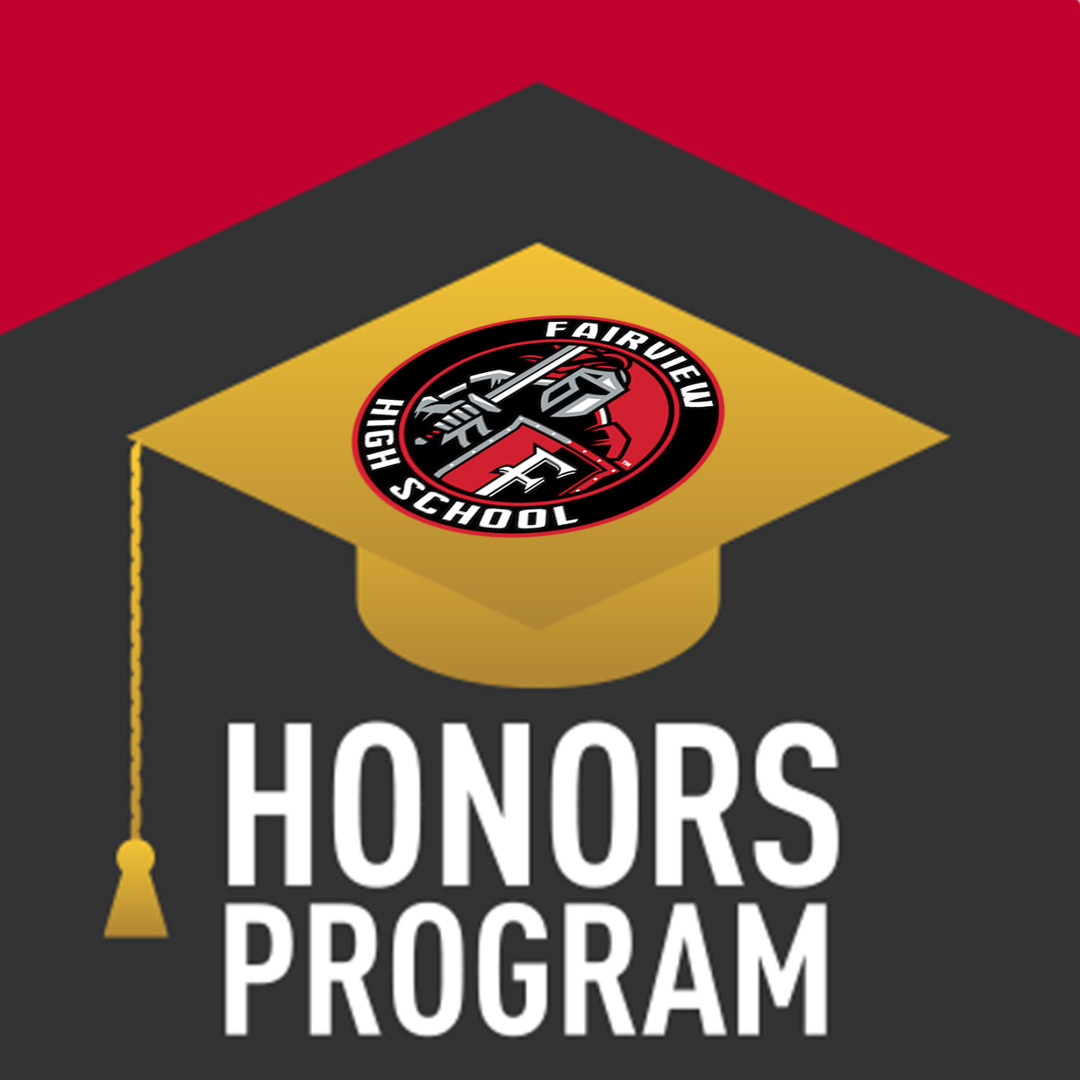 An academic cap with tassel above the words 