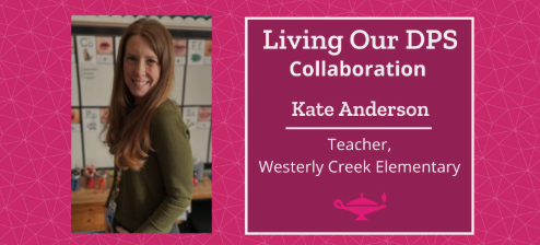 Living our DPS Collaboration recognition, Kate Anderson