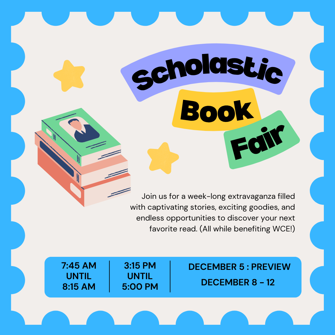 scholastic book fair | december 8-12