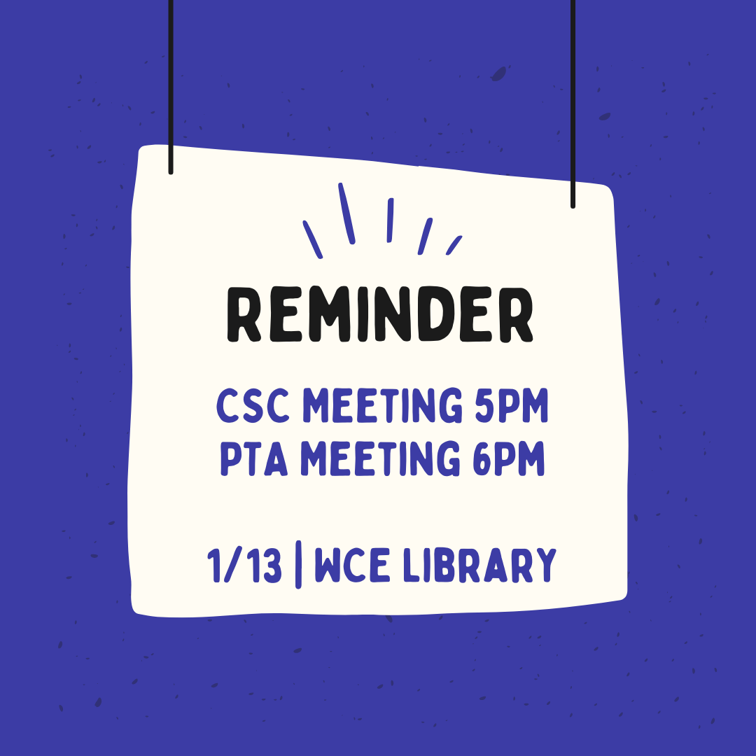 csc and pta meetings | january 13