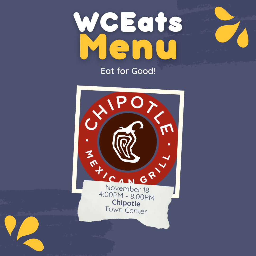 wceats @ chipotle | november 18 4:00-8:00pm