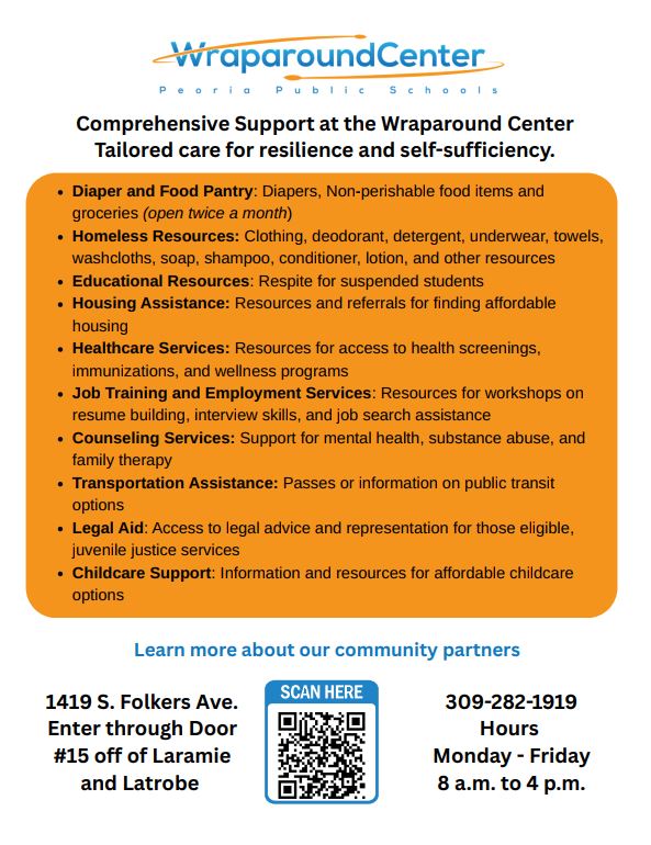 Services Offered via the Wraparound Center