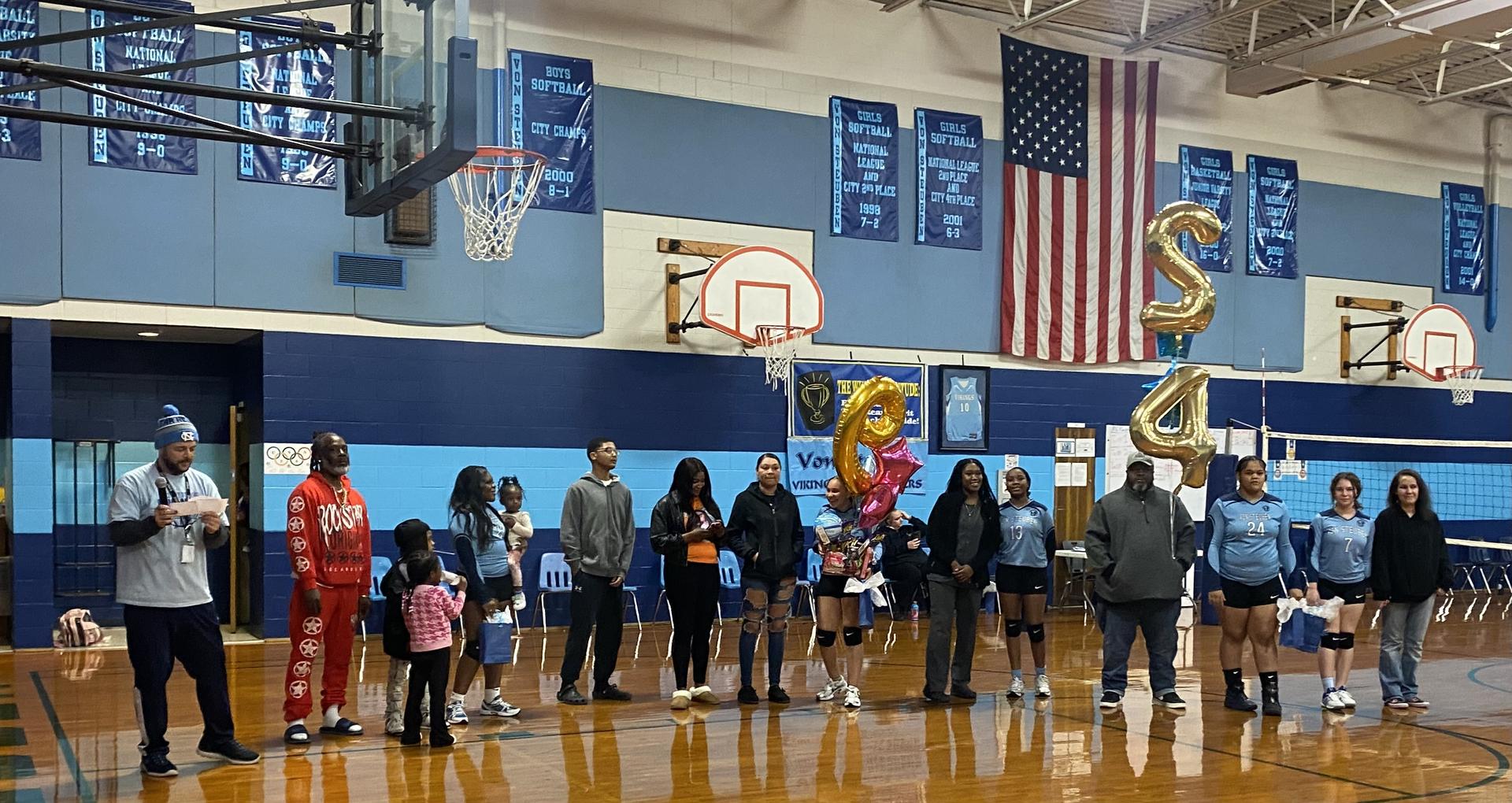 Volleyball 8th Grade Recognition Photo