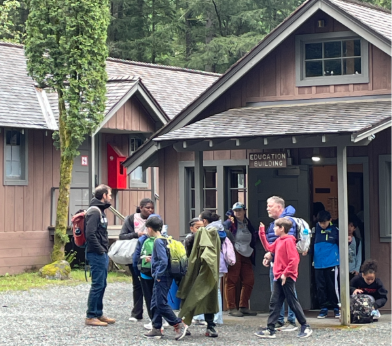 Park Orchard Principal, Patrick O'Connor, joined teachers and students at camp.
