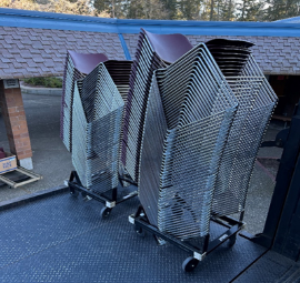 Chairs donated to Meeker Middle School