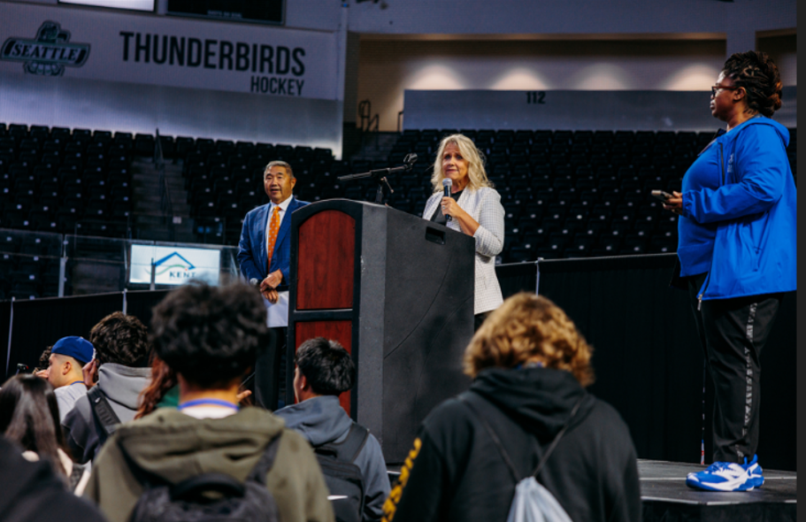 KSD and City of Kent Speakers on stage at the Futures in Flight Expo