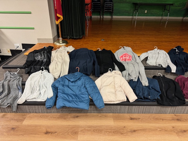 clothes in lost & found