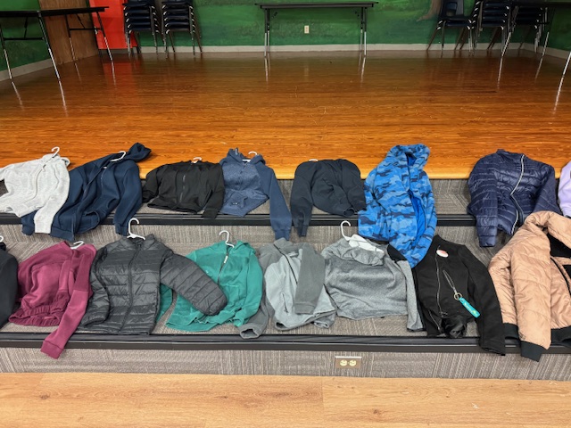 clothes in lost & found