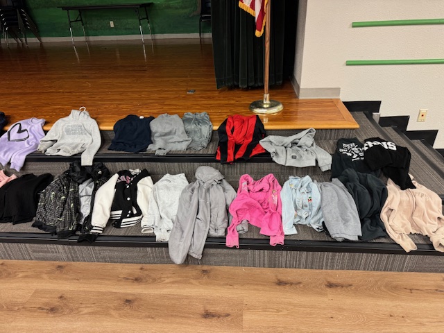 clothes in lost & found