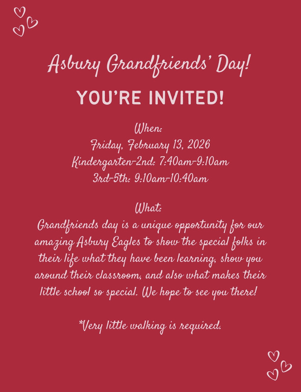 Grandfriend's Day invitation