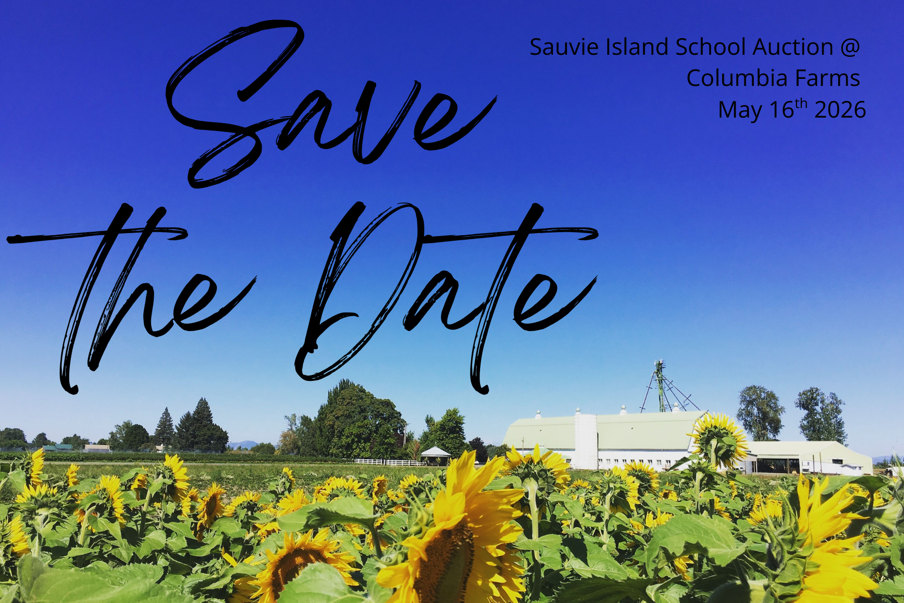 Auction date announcement flyer