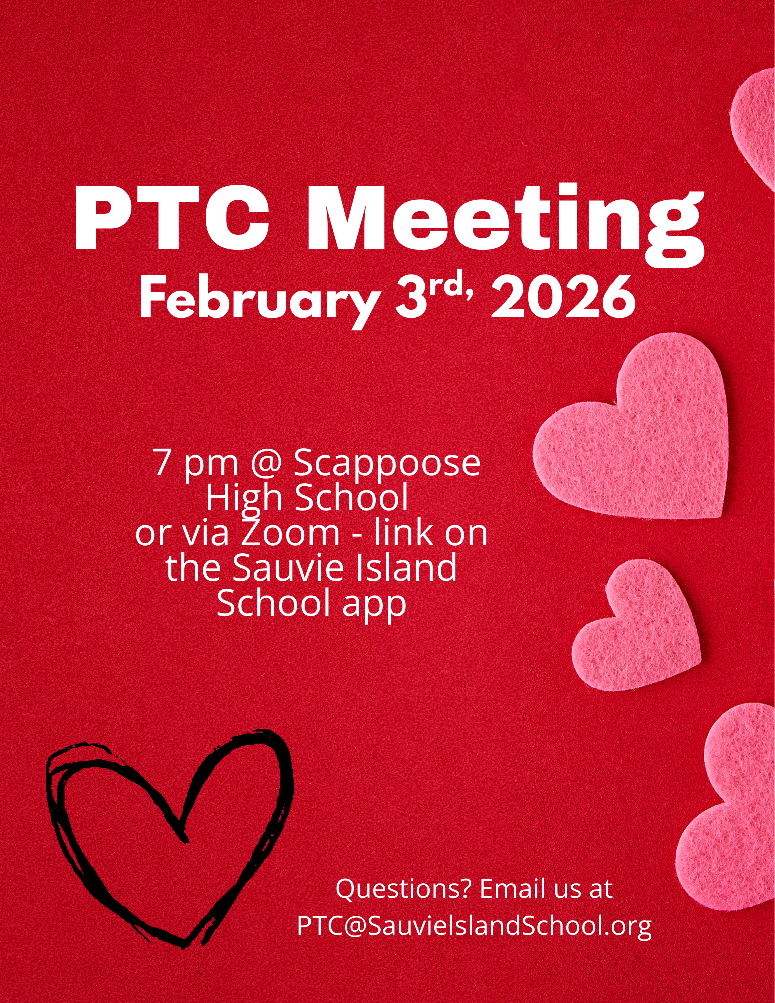 PTC monthly meeting flyer