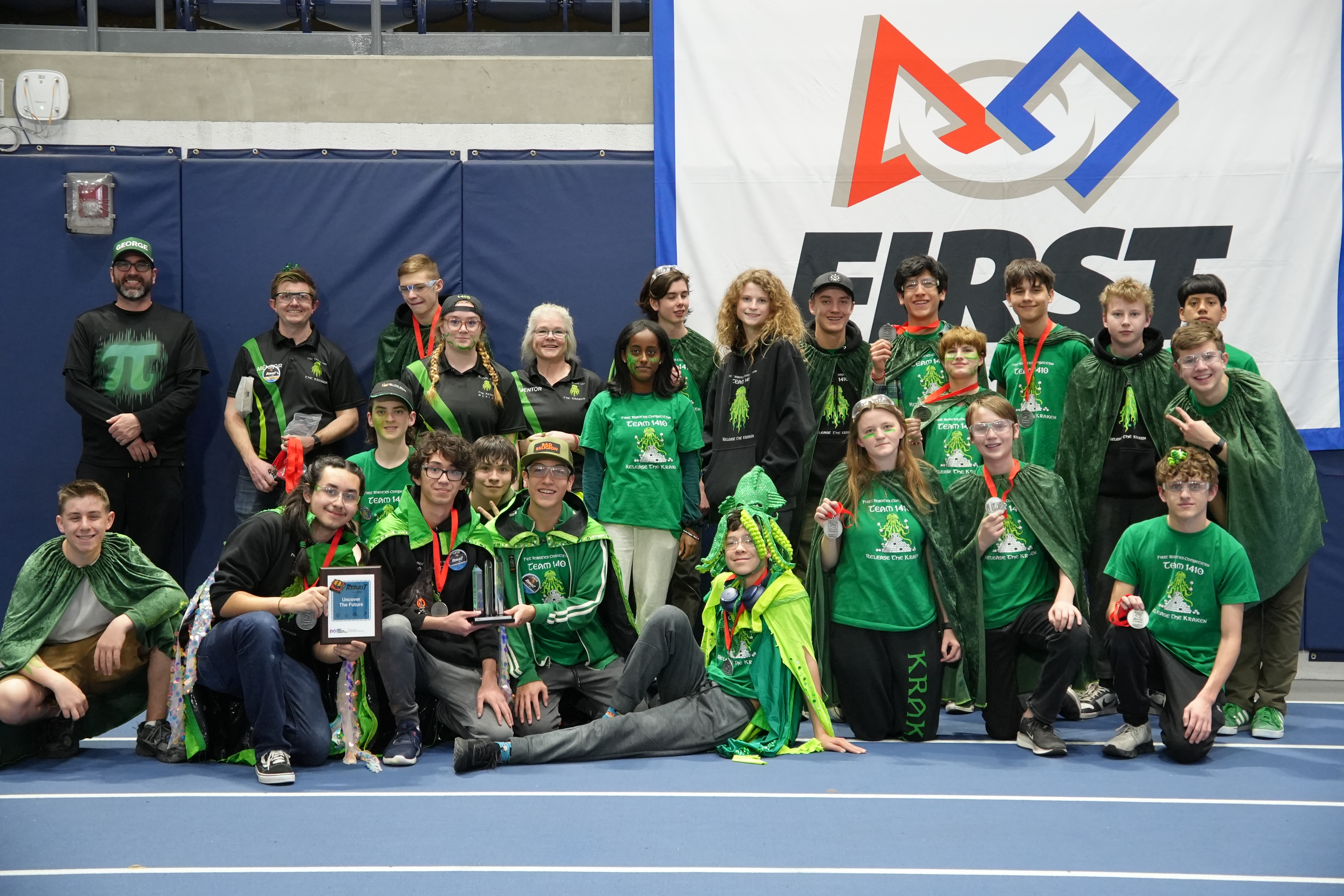 GWHS The Kraken Team smiling